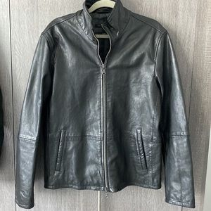 John Varvatos Leather Jacket - like new, black, size M